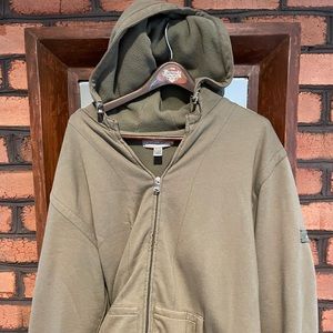 Quicksilver Men’s XL Olive Green Zip Up Hoodie